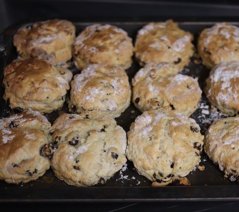 fresh baked scones