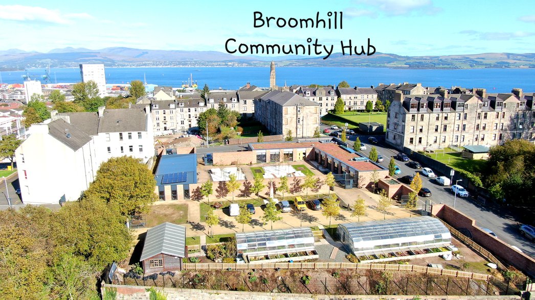 Broomhill Hub Ariel view